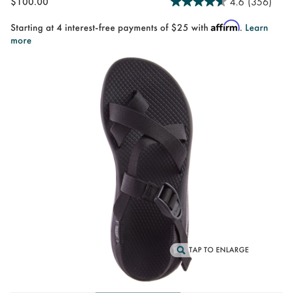 Chaco Black Sandals size 9